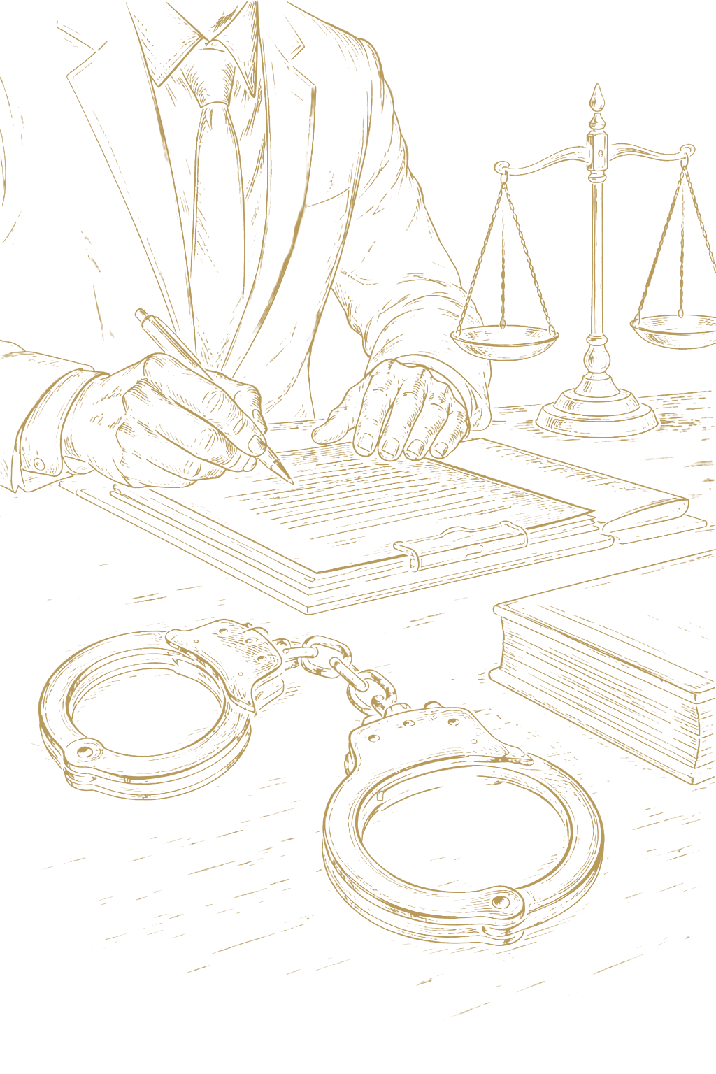 Justice in progress at the desk