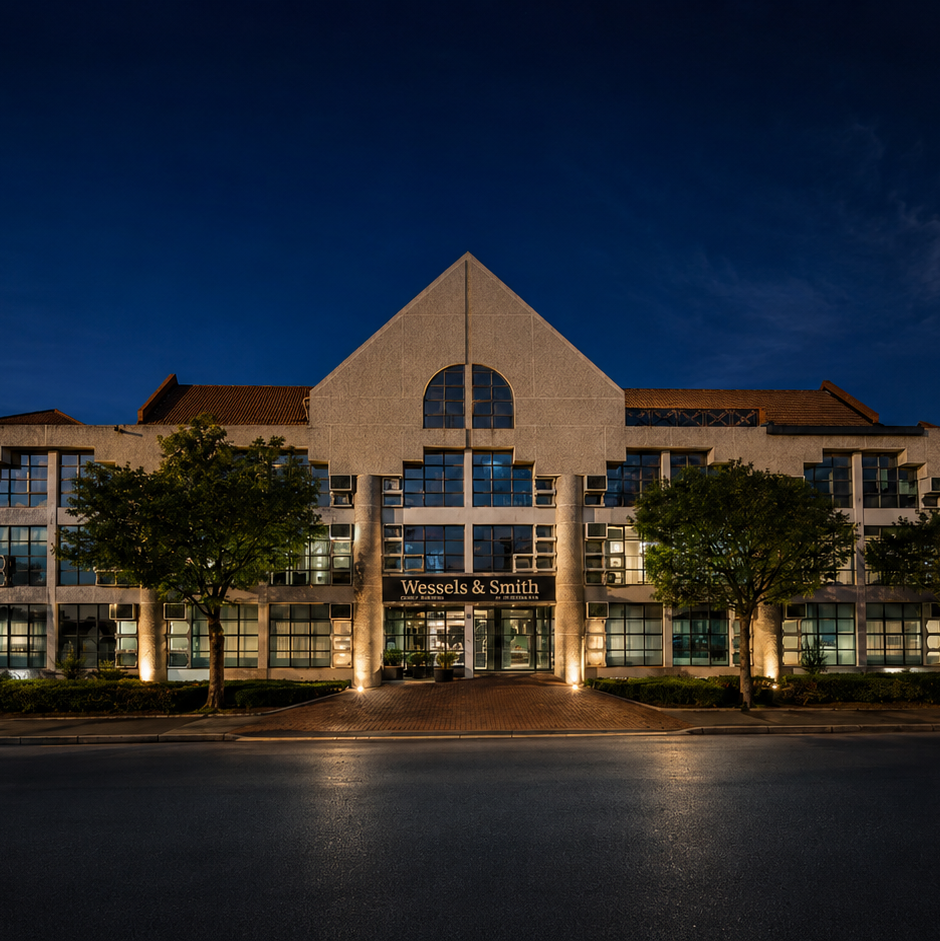 Wessels & Smith Building at Night