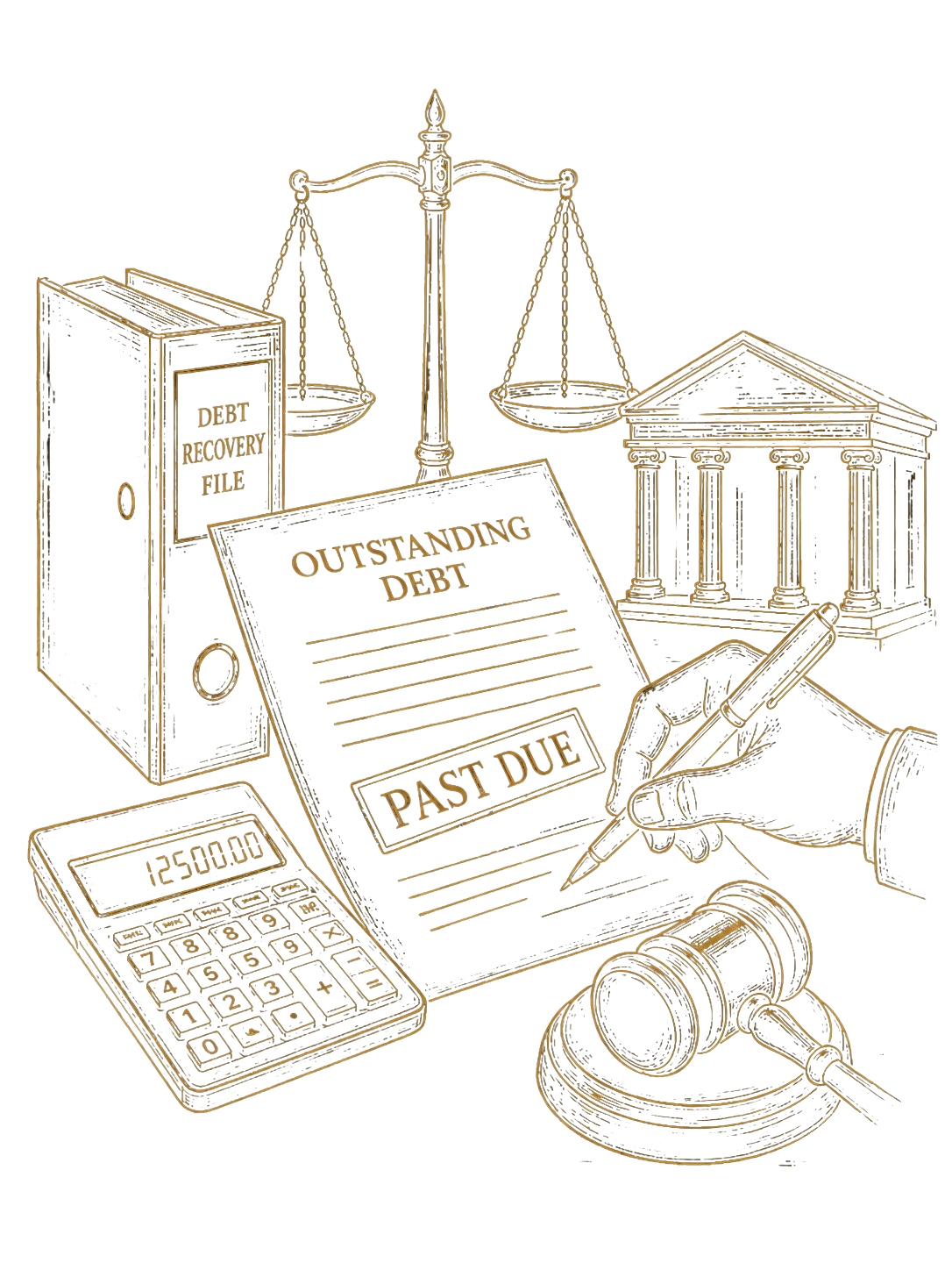 Outstanding debt and legal proceedings