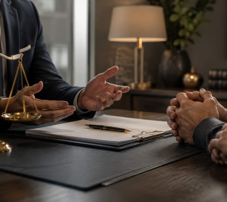 Attorney explaining