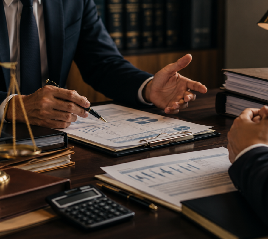 Attorney explaining